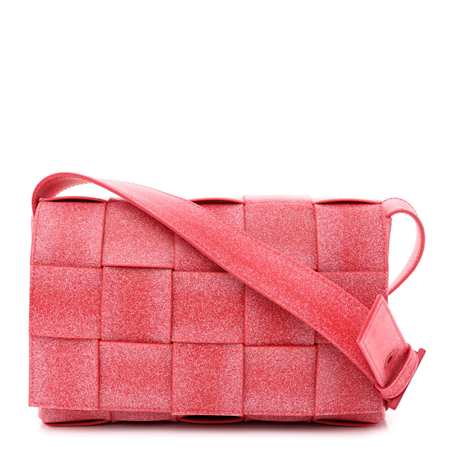 Rubber Maxi Intrecciato Cassette Crossbody Bag Firework