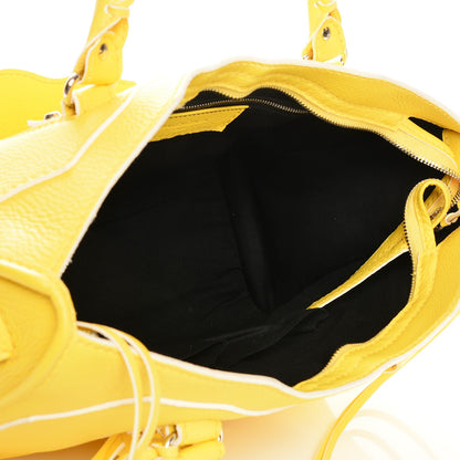 Balenciaga Supple Grained Calfskin Classic Silver Hardware Highlight City Jaune Soleil 6 of 10