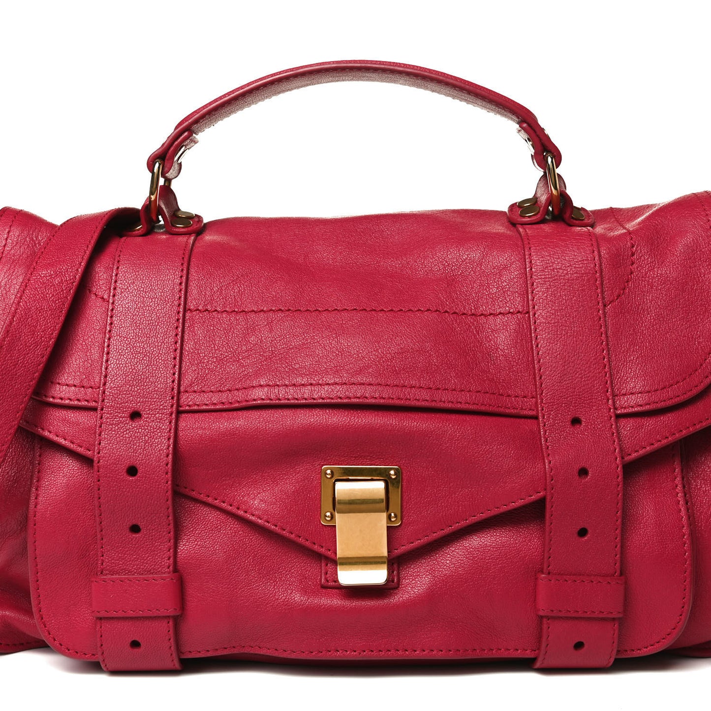 Lambskin Medium PS1 Satchel Raspberry