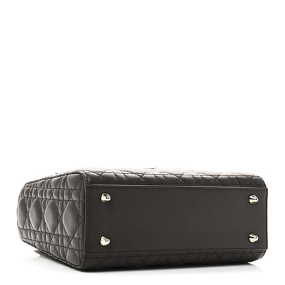 Christian Dior Lambskin Cannage Small My ABCDior Lady Dior Dark Brown 4 of 10