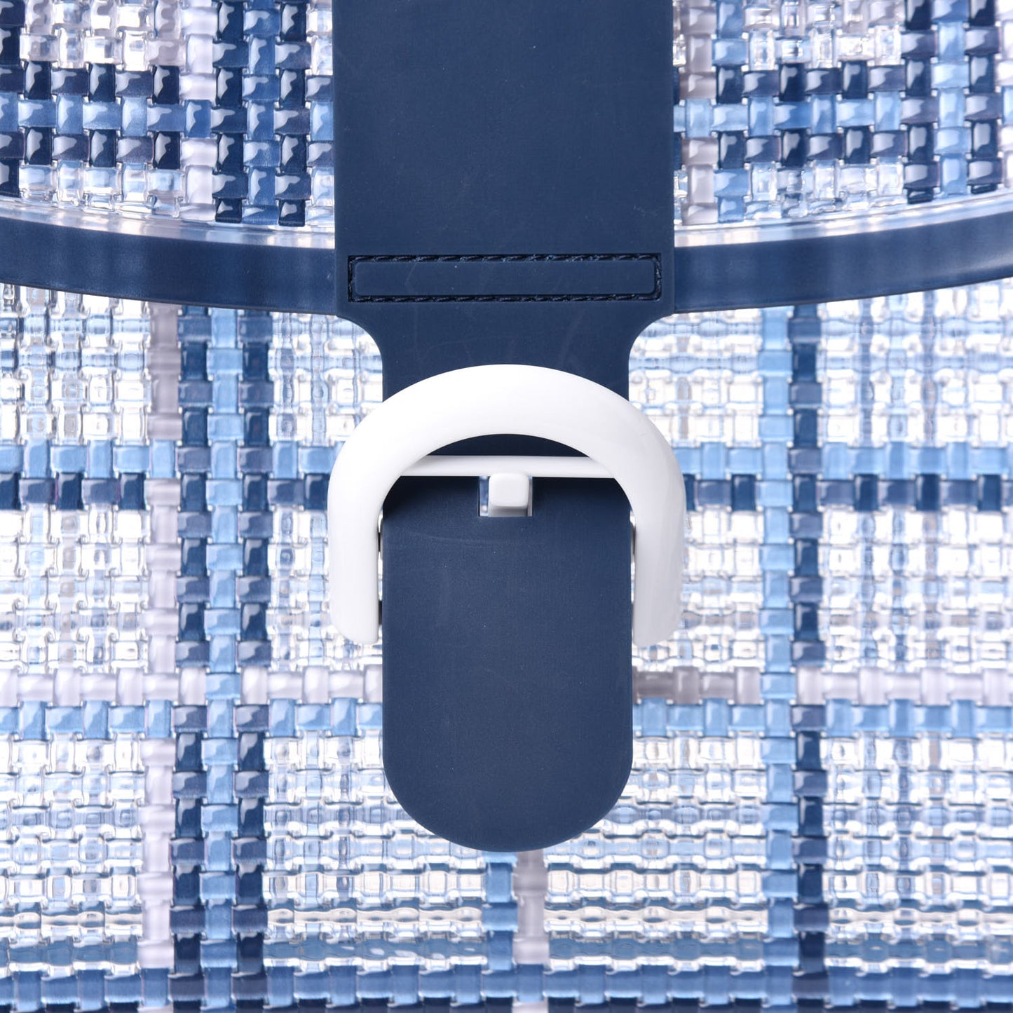 Vinyl Gingham The Dreamer MM Brillant Satchel Navy