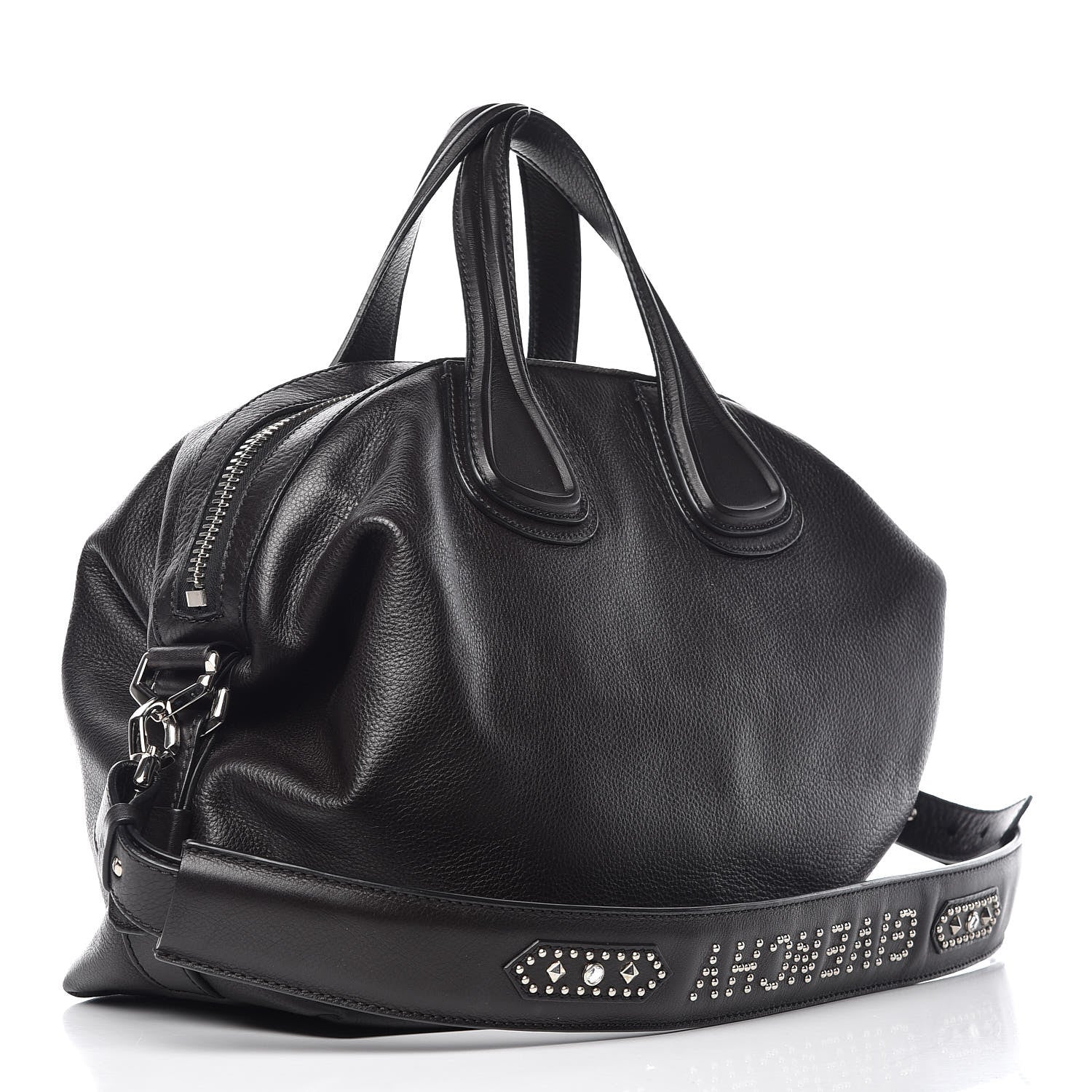 Givenchy Waxed Calfskin Studded Medium Nightingale Black 4 of 11
