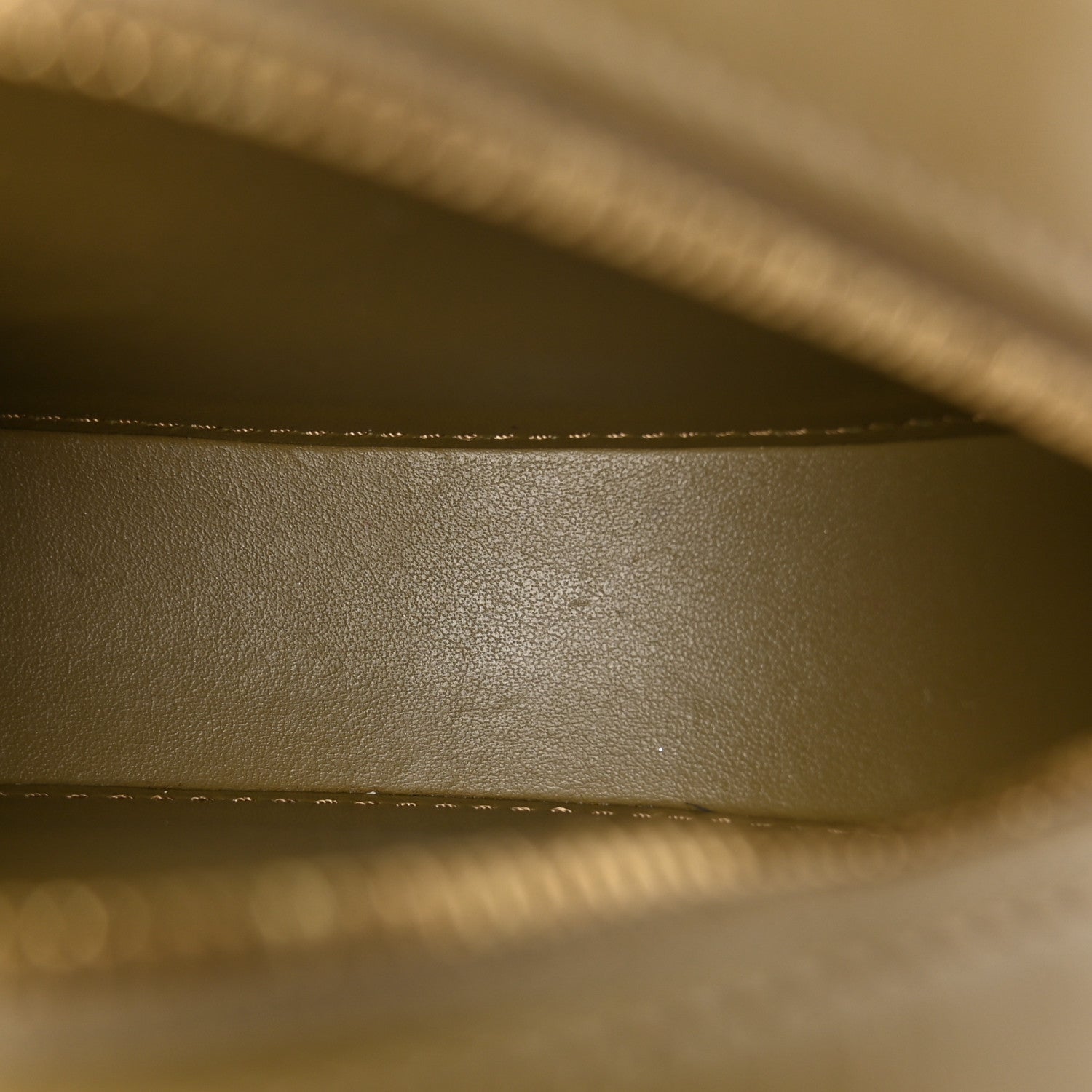 Celine Smooth Calfskin Cuir Small Triomphe Oval Purse Crossbody Olive 5 of 10