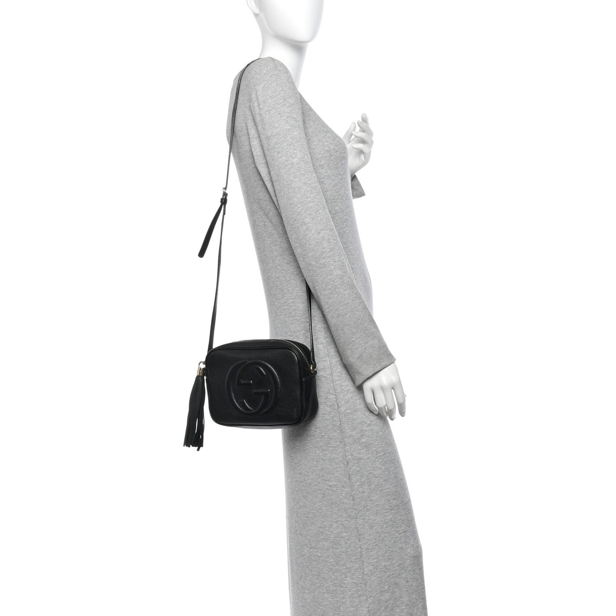 Gucci Pebbled Calfskin Small Soho Disco Bag Black 3 of 23