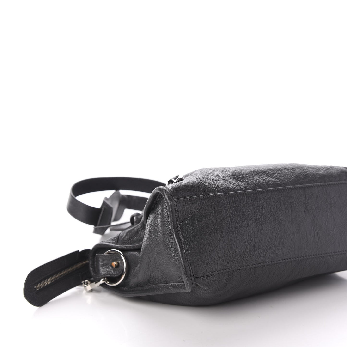 Agneau Classic Silver Hardware S City Black Gris Fossile