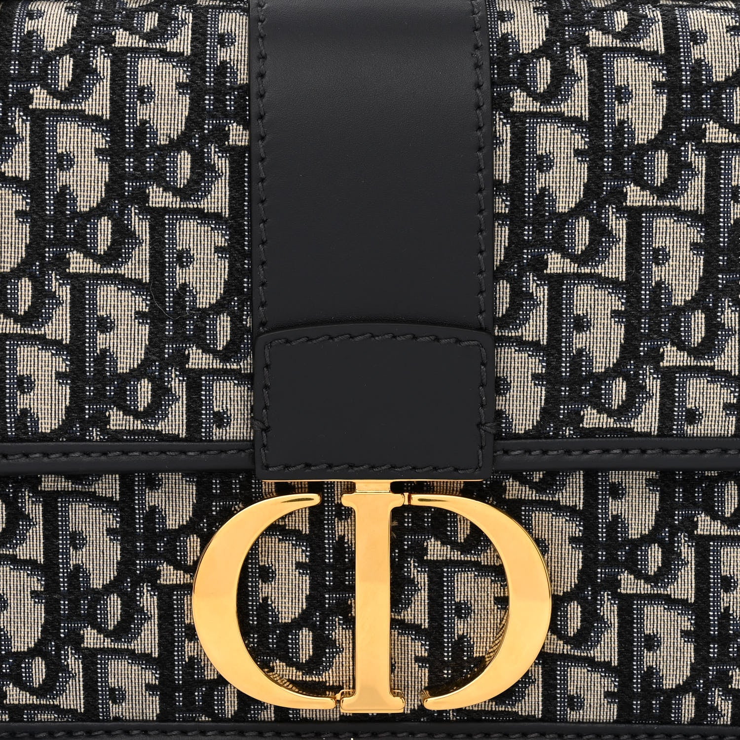 Christian Dior Oblique 30 Montaigne Flap Bag Blue 8 of 10