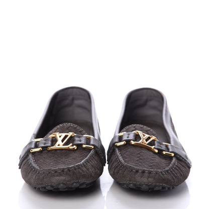 Louis Vuitton Woven Suede Oxford Loafers 40 Brown 2 of 6