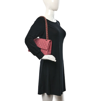 Chanel Caviar Quilted Medium Double Flap Pink 2 of 13