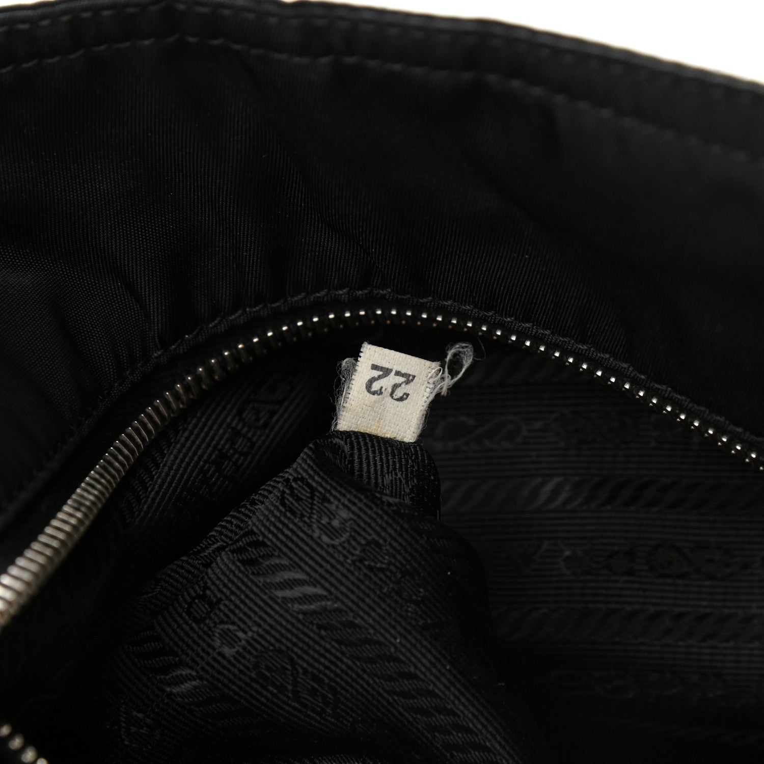 Prada Calfskin Tessuto Nylon Easy Shoulder Bag Black 7 of 13
