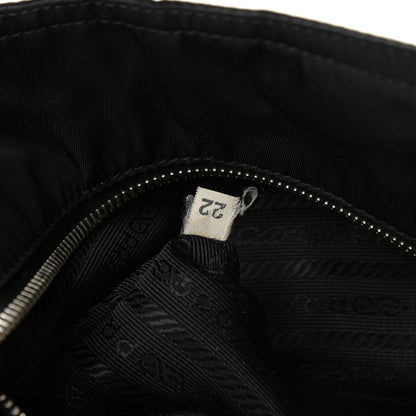 Prada Calfskin Tessuto Nylon Easy Shoulder Bag Black 7 of 13
