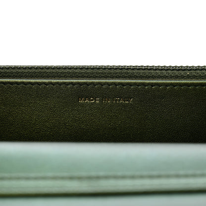 Chanel Metallic Aged Calfskin Quilted 2.55 Reissue Wallet on Chain WOC Green 7 of 11