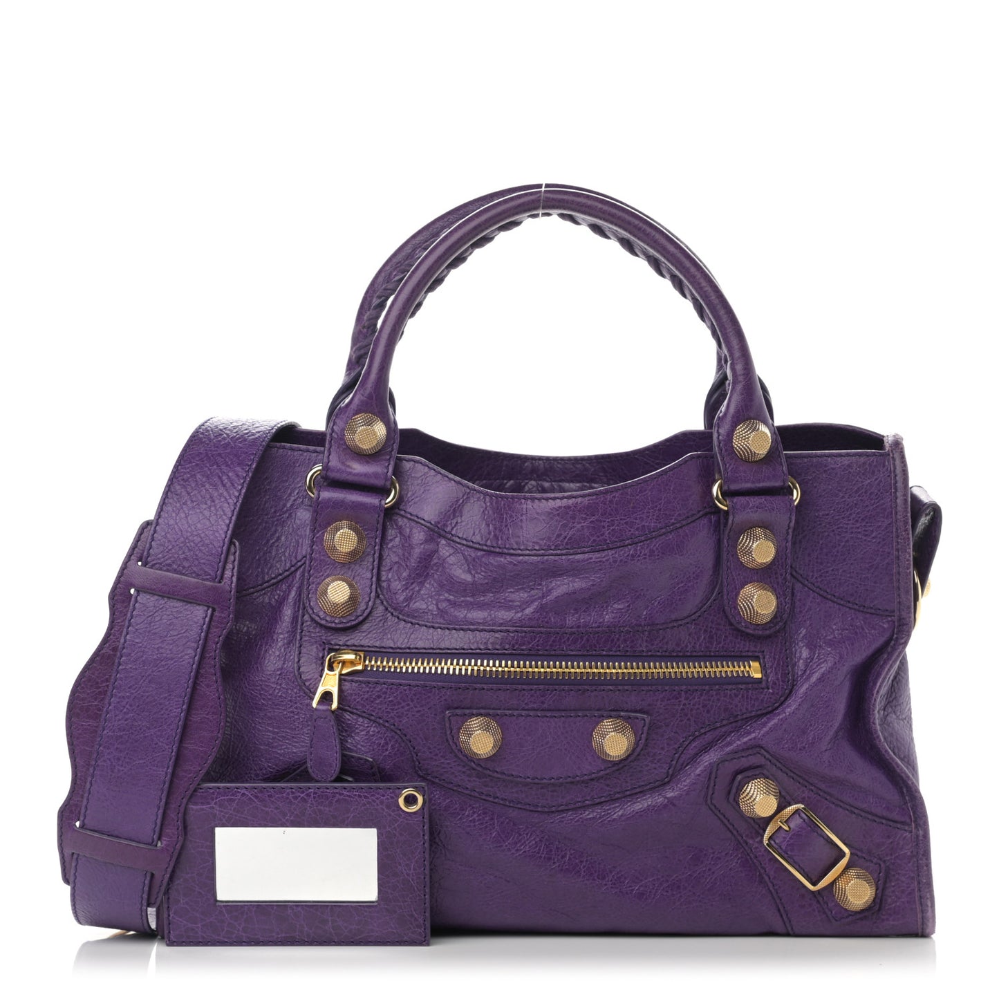 Agneau Giant 21 Gold Hardware City Dark Violet