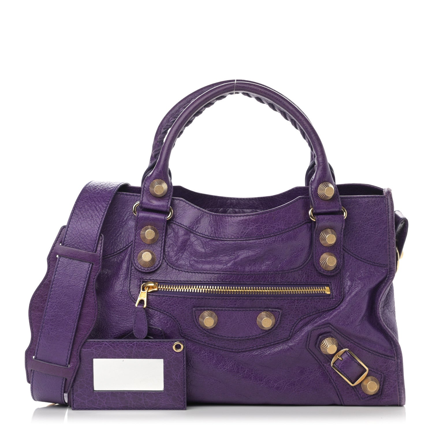 Balenciaga Agneau Giant 21 Gold Hardware City Dark Violet 1 of 14