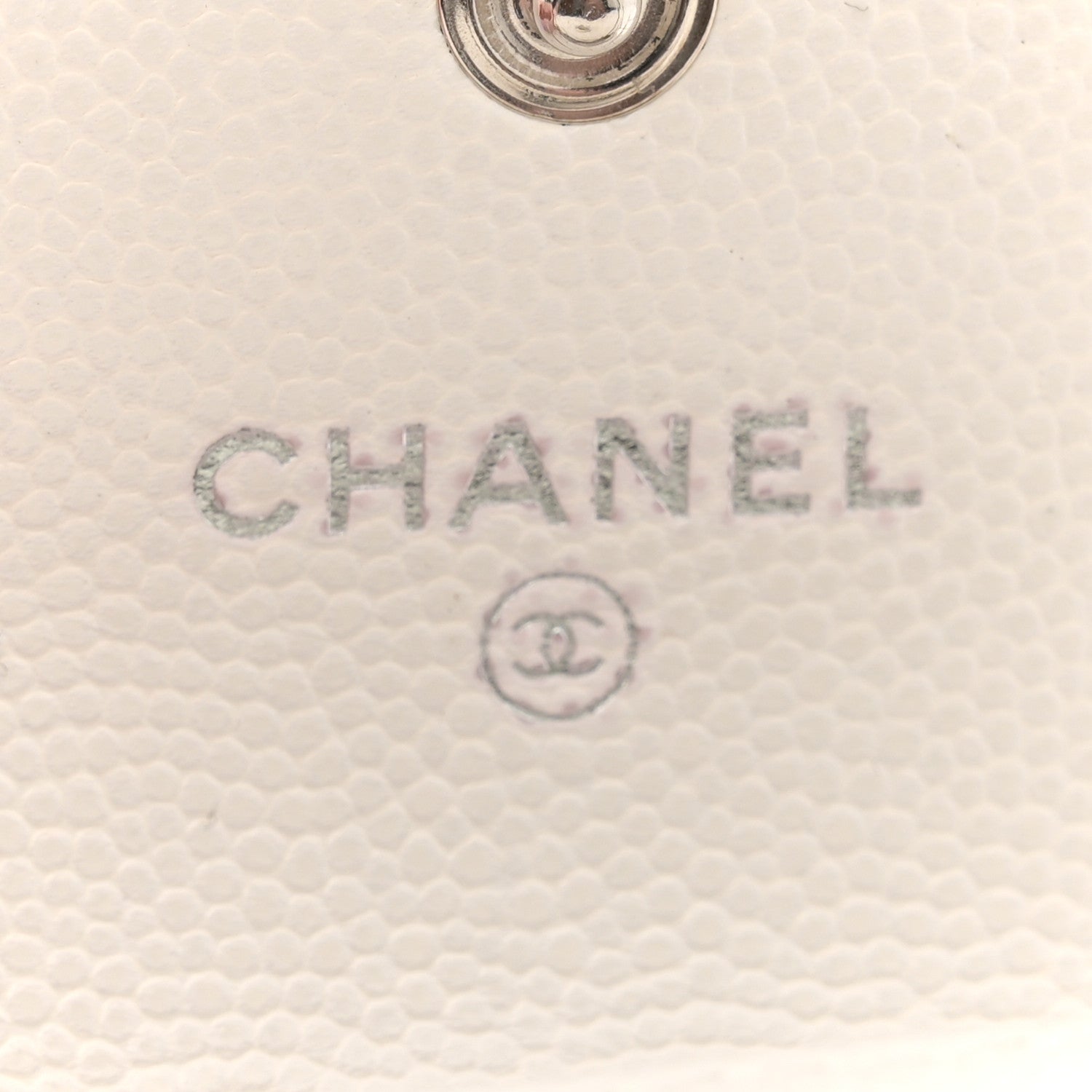 Chanel Caviar Quilted Airpods Pro Holder Belt White 6 of 11