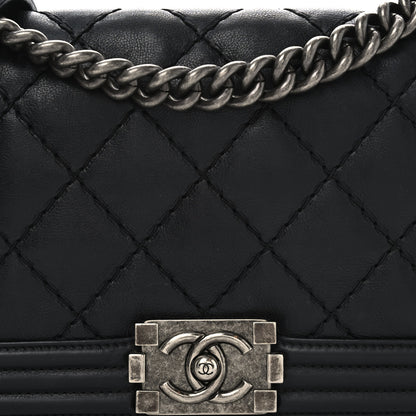 Chanel Calfskin Quilted Small Boy Flap Black 8 of 10