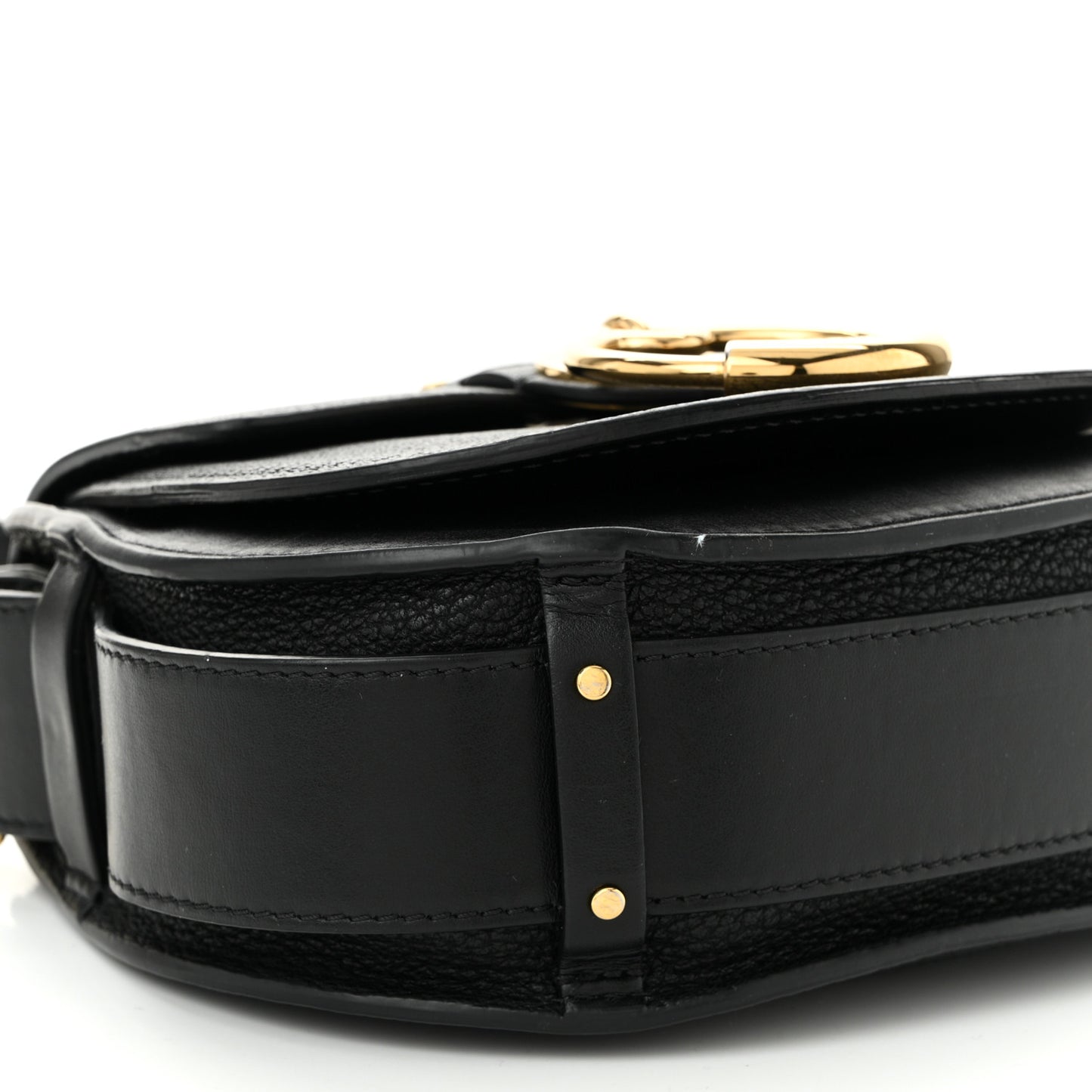 Grained Lambskin Small Tess Bag Black