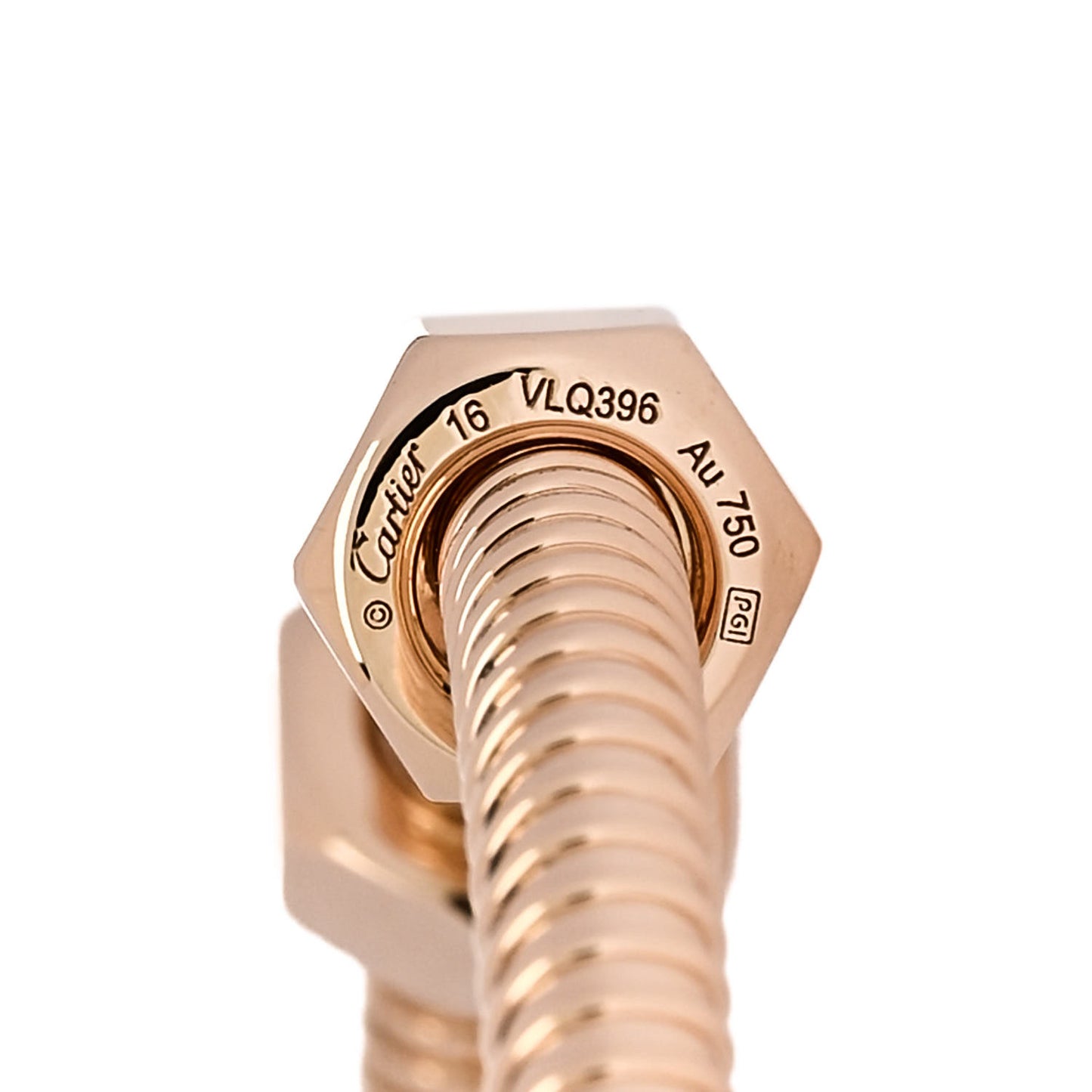 18K Pink Gold Ecrou de Cartier Bracelet 16