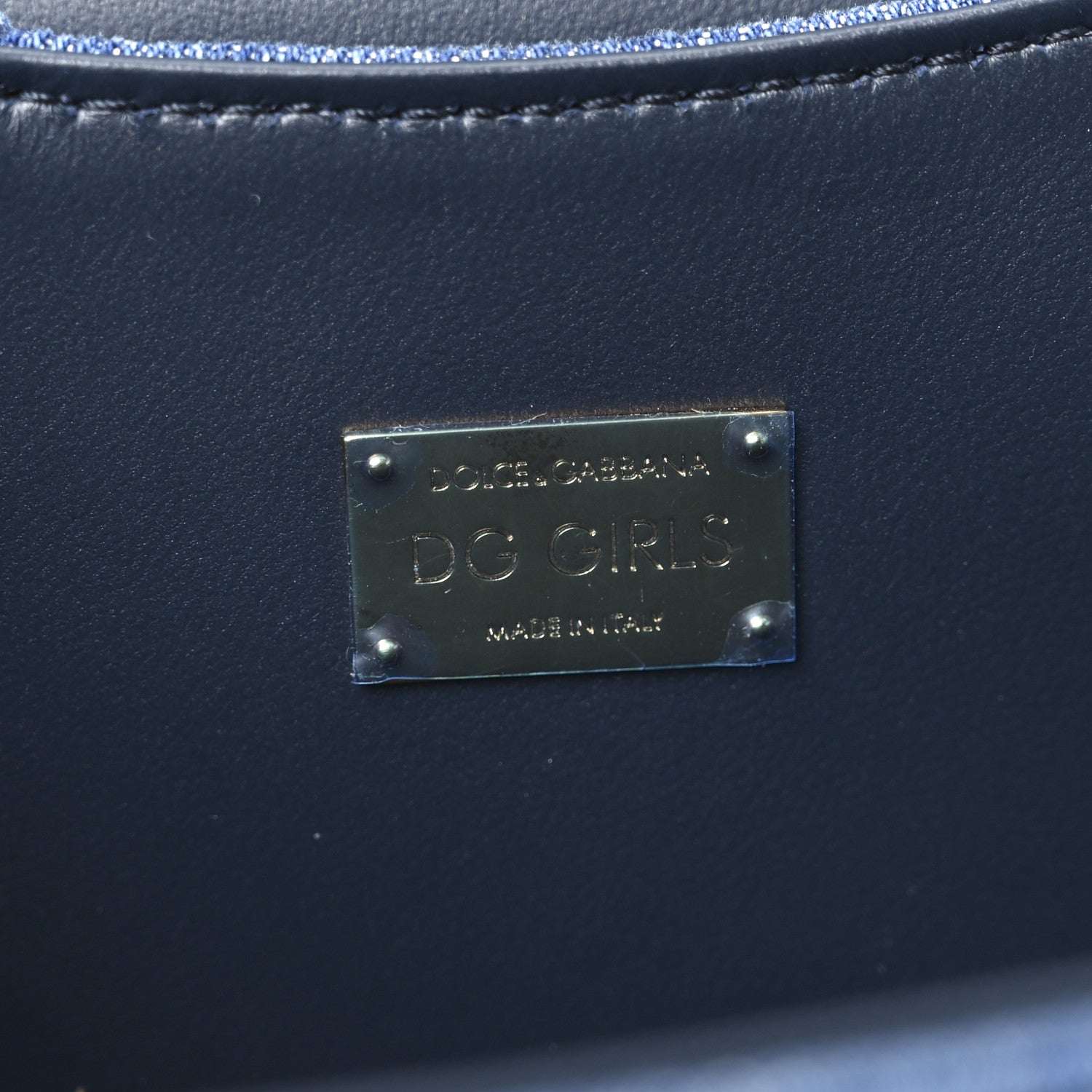 Dolce & Gabbana Denim Mini DG Girls Shoulder Bag Blue 6 of 10