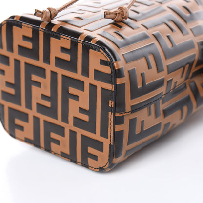 Fendi Vitello Liberty F is Fendi FF Embossed Mini Mon Tresor Bucket Bag Tobacco Black 10 of 11