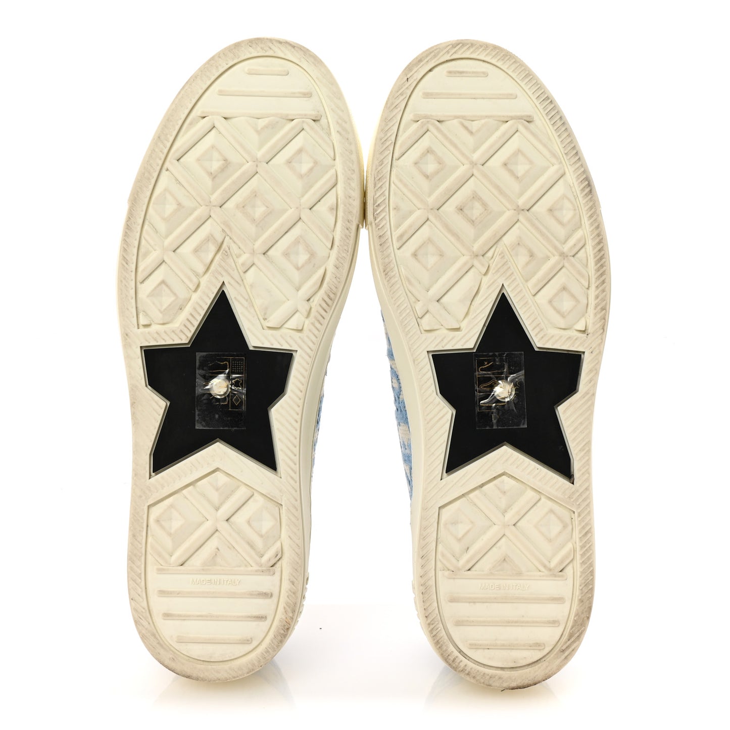 Canvas Oblique Walk'N'Dior Low Top Sneakers 38 Cornflower Blue