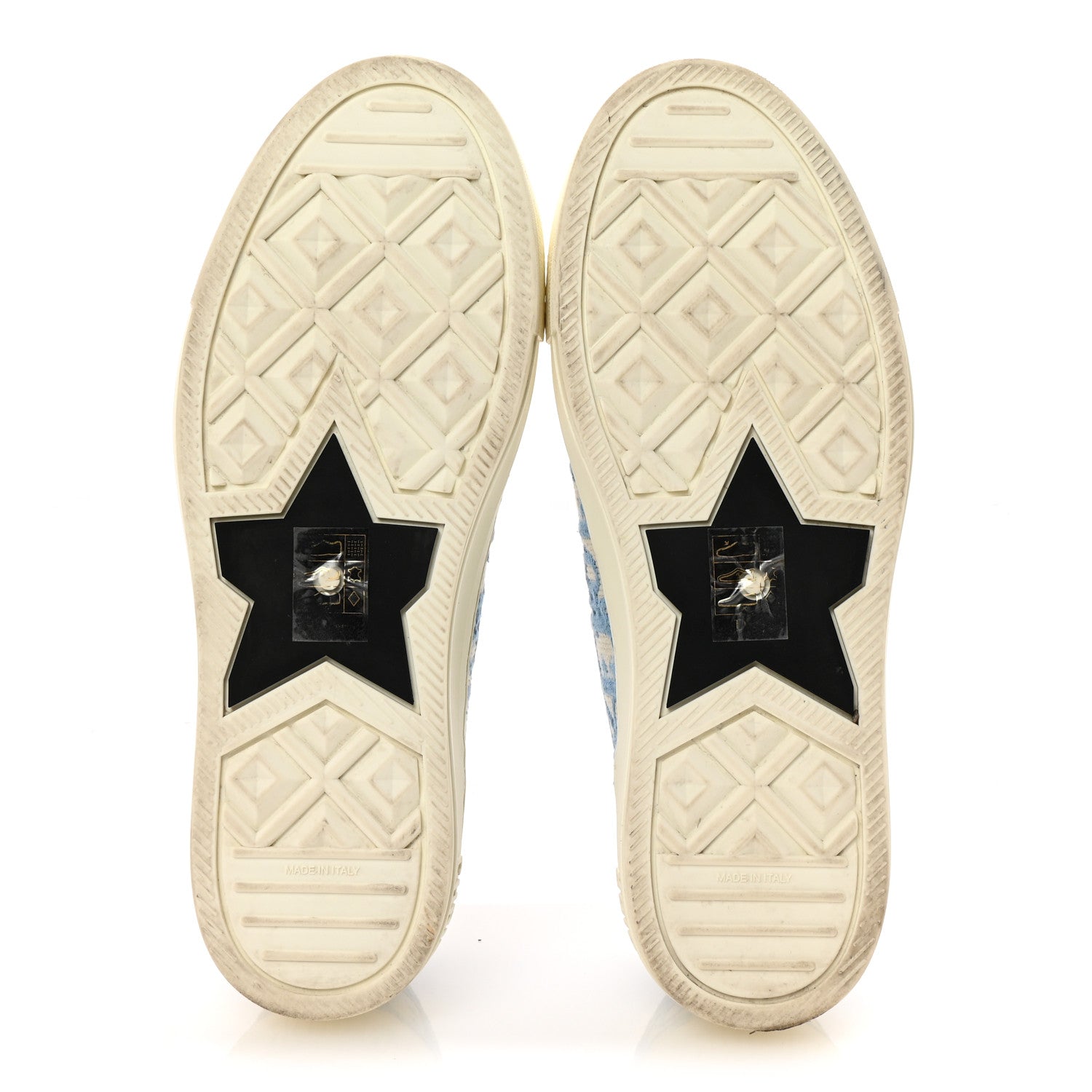 Christian Dior Canvas Oblique Walk'N'Dior Low Top Sneakers 38 Cornflower Blue 6 of 10