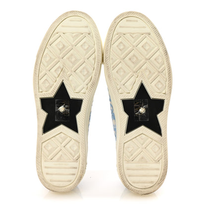 Christian Dior Canvas Oblique Walk'N'Dior Low Top Sneakers 38 Cornflower Blue 6 of 10