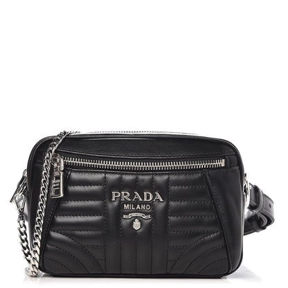 Prada Soft Calfskin Diagramme Belt Bag Nero Black 1 of 7