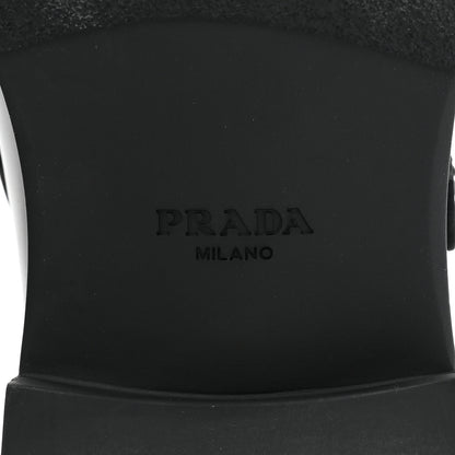 Prada Spazzolato Mary Jane T Strap 40mm Loafers 10.5 Black 6 of 10