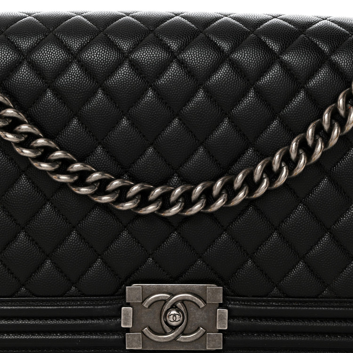 Chanel Caviar Quilted New Medium Boy Flap Black 8 of 10