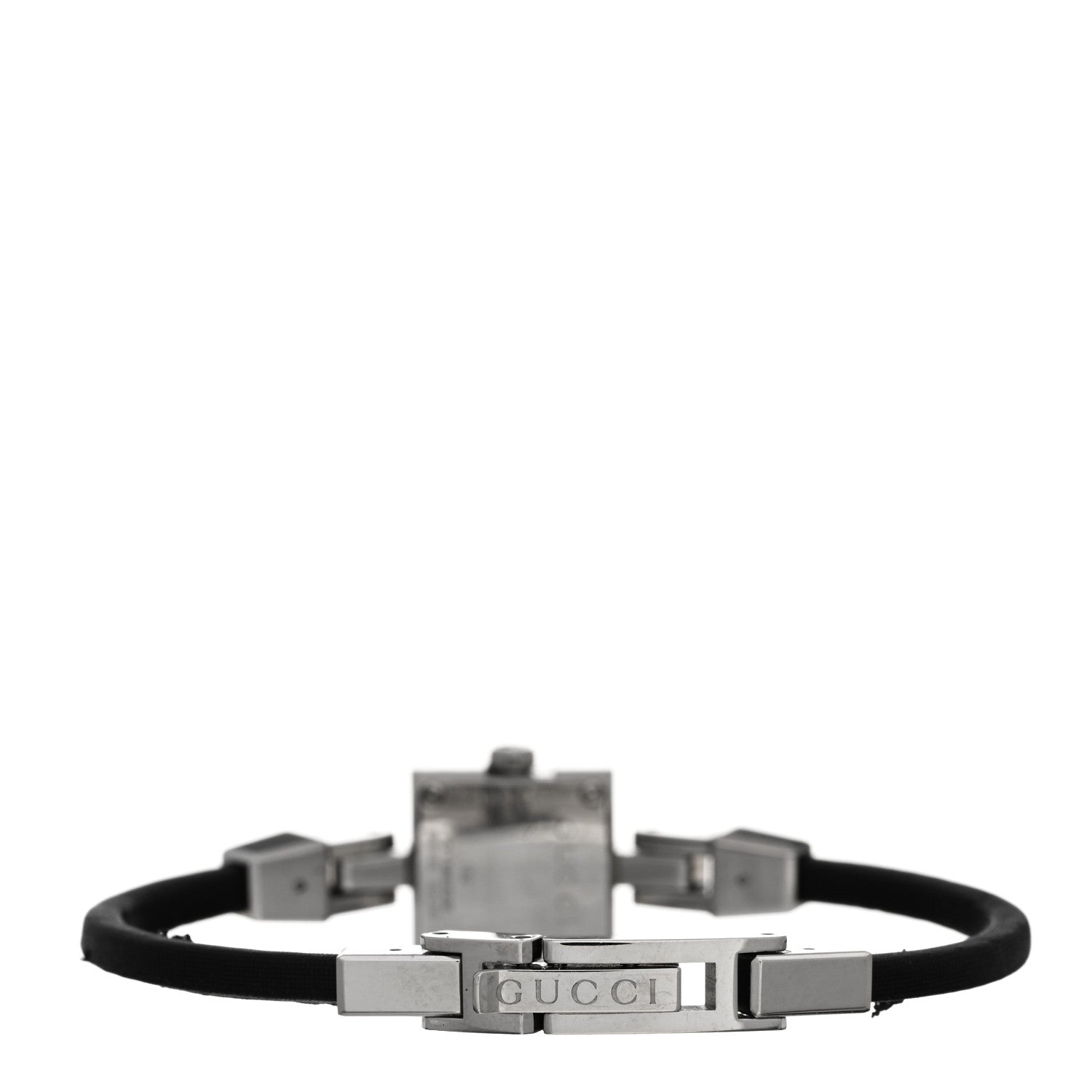 Gucci Stainless Steel Satin Diamond Pave 14mm 102 G-Mini Quartz Watch Black 3 of 4