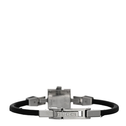 Gucci Stainless Steel Satin Diamond Pave 14mm 102 G-Mini Quartz Watch Black 3 of 4