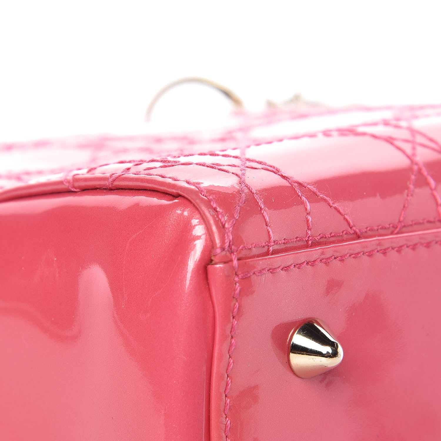 Christian Dior Patent Cannage Medium Lady Dior Pink 23 of 30