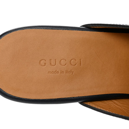 Gucci Malaga Kid Womens Princetown Slippers 37 Blue 7 of 9