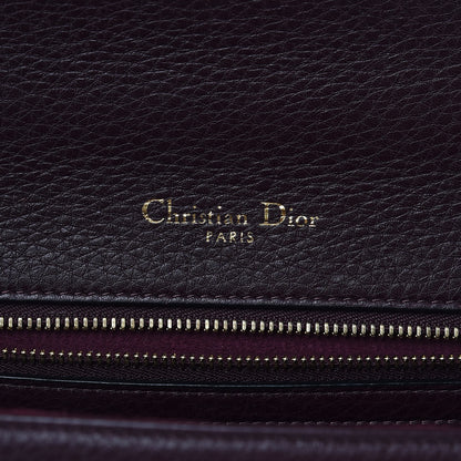 Christian Dior Grained Calfskin Medium Diorama Flap Bag Amaranth 8 of 13