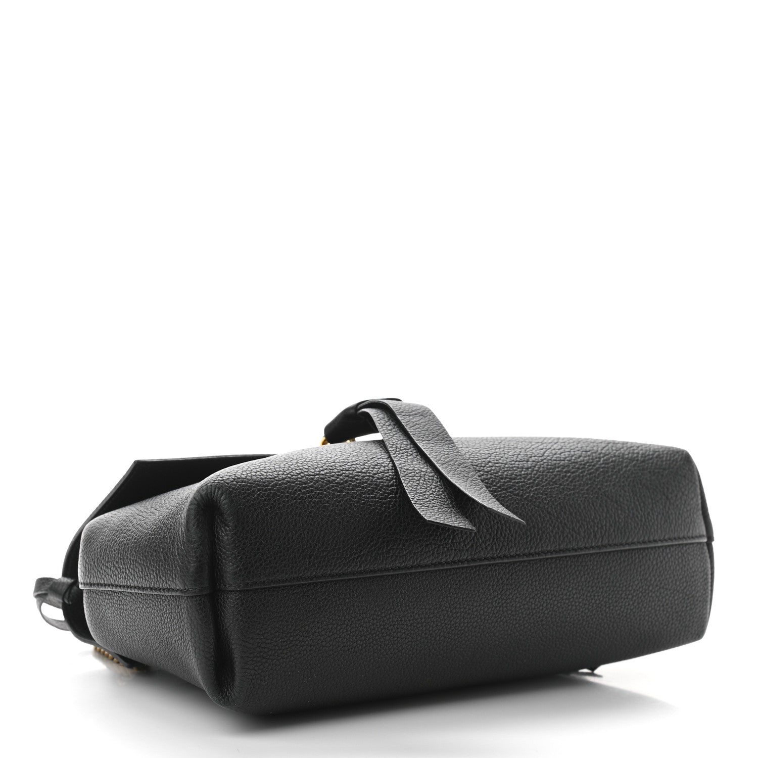 Valentino Garavani Pebbled Calfskin Small VRing Chain Shoulder Bag Black 4 of 10