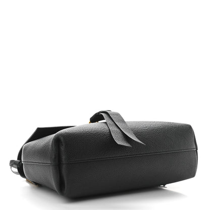 Valentino Garavani Pebbled Calfskin Small VRing Chain Shoulder Bag Black 4 of 10