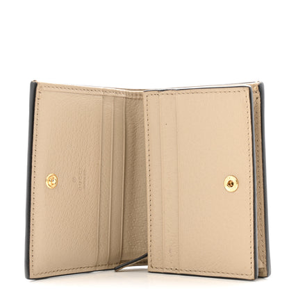 Gucci GG Supreme Monogram Textured Dollar Calfskin Web Ophidia Card Case Beige Mystic White Oatmeal 5 of 11