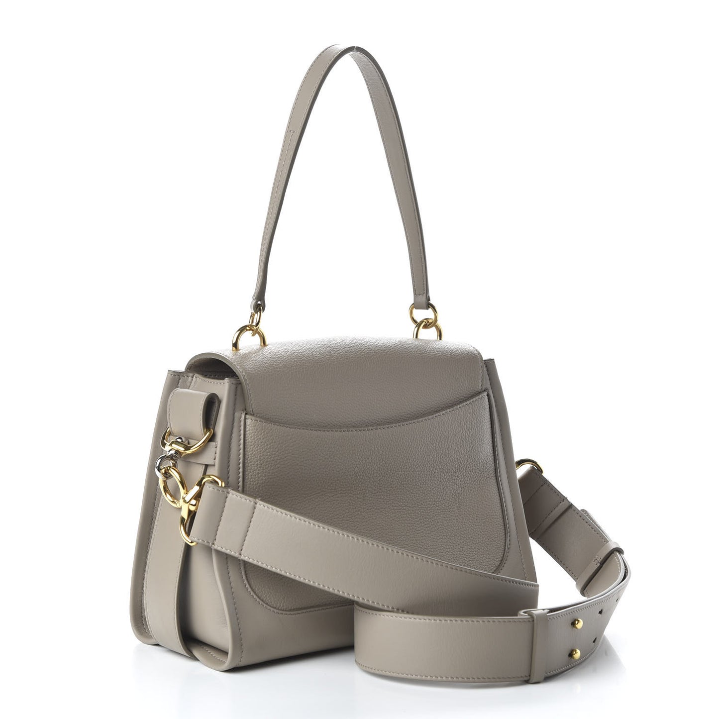 Calfskin Small Tess Day Bag Motty Grey