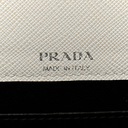 Prada Saffiano Lux Crossbody Bag White 6 of 12