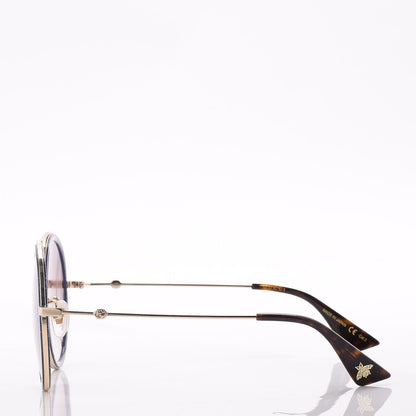Gucci Round Glitter Sunglasses GG0061S Blue 3 of 8