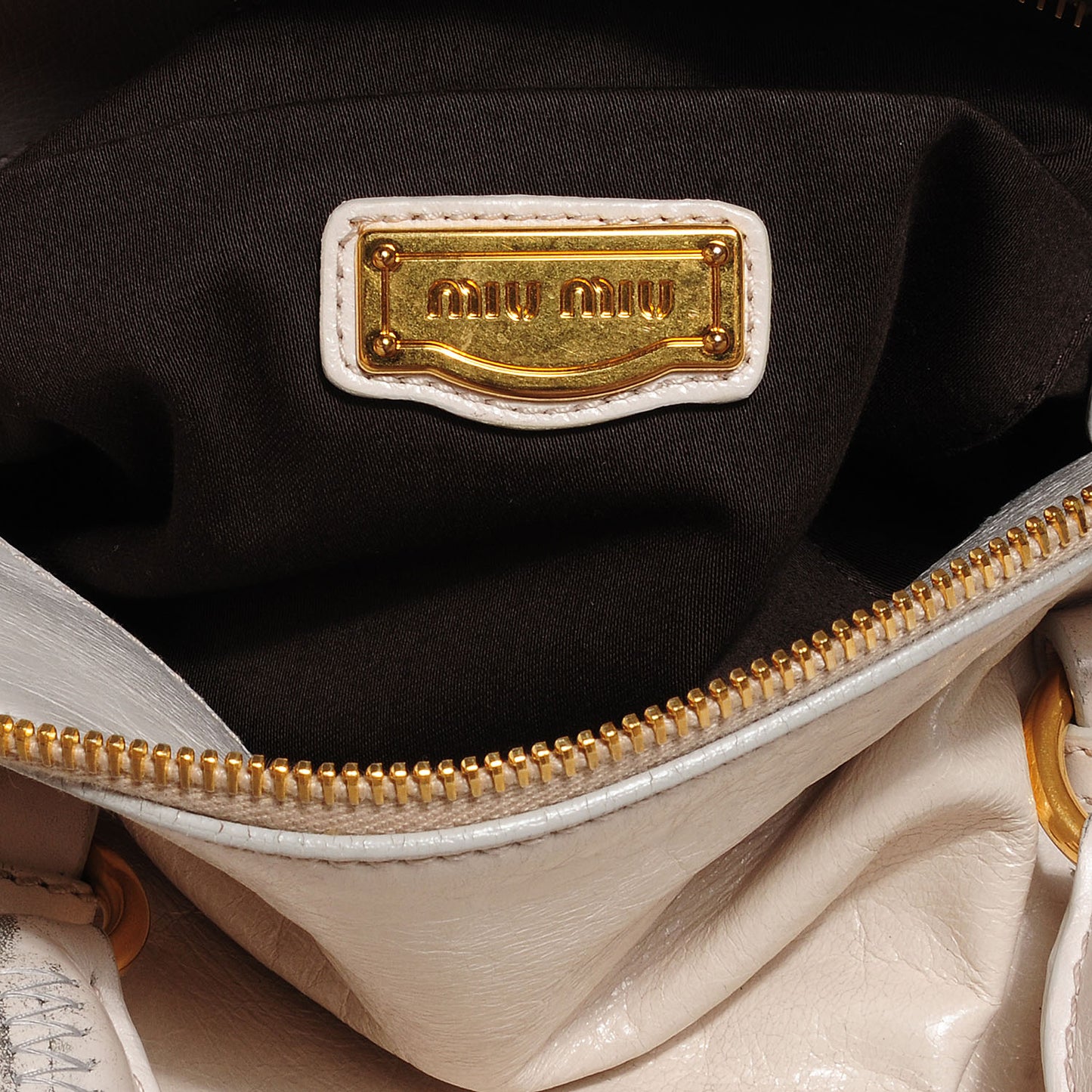 Vitello Lux Large Bow Bag Talco