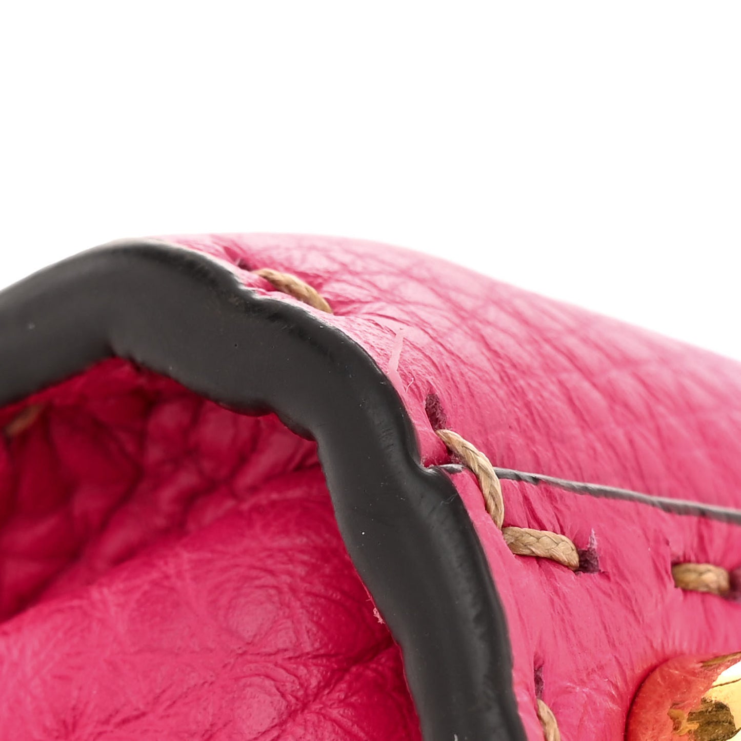 Cuoio Romano Selleria Mini Peekaboo Iconic Satchel Fuxia