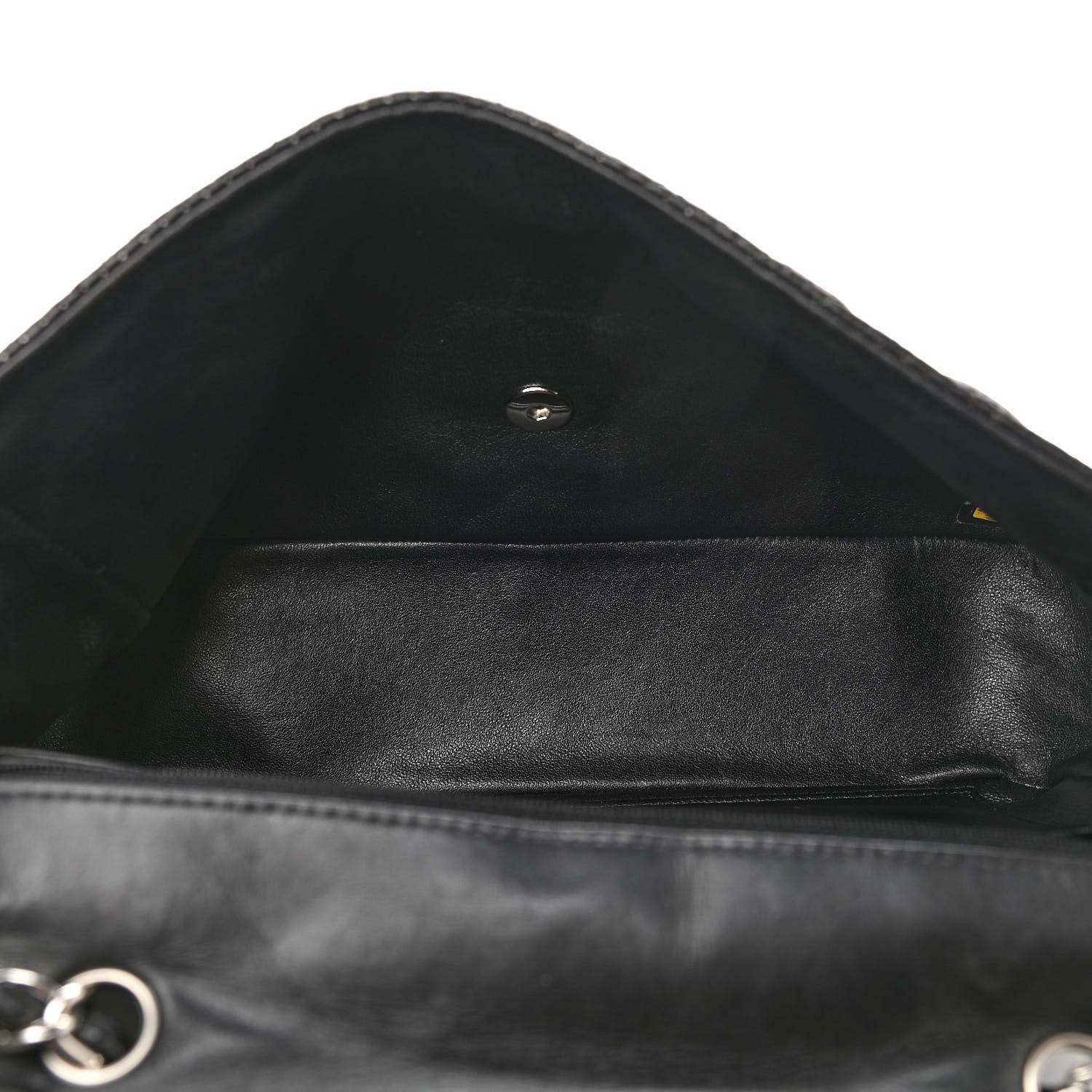 Chanel Lambskin Perforated Jumbo Single Flap Black 5 of 12