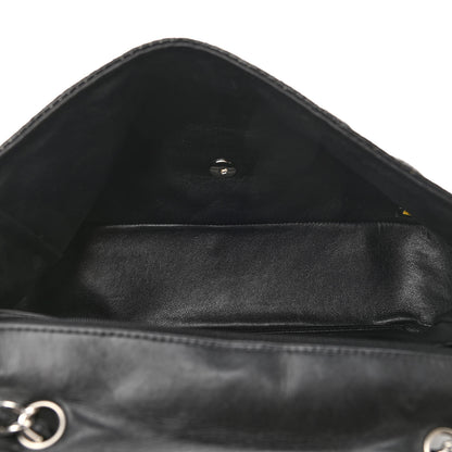 Chanel Lambskin Perforated Jumbo Single Flap Black 5 of 14