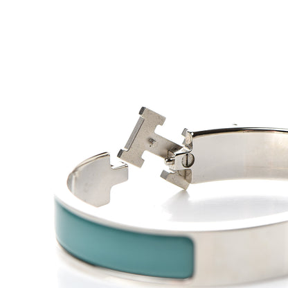 Hermes Enamel Narrow Clic Clac H Bracelet GM Emeraude 5 of 5