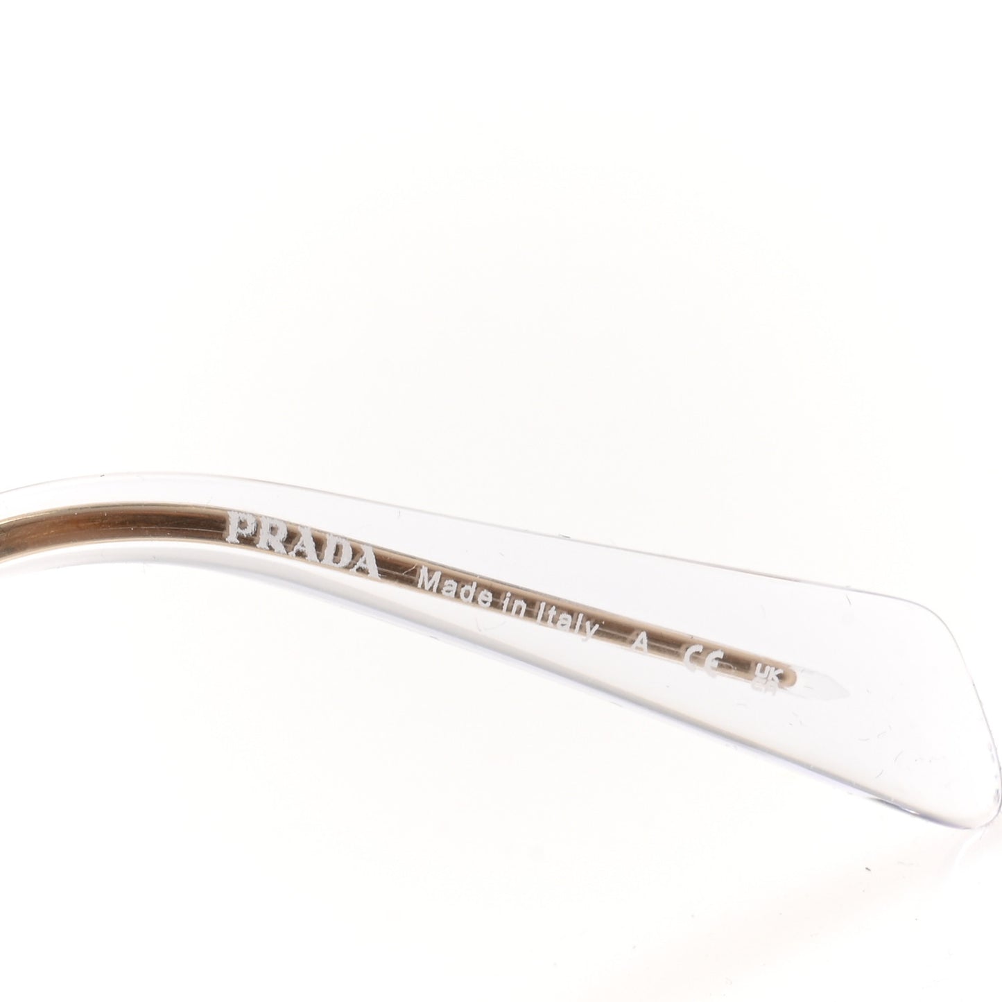 Metal Symbole Triangle Logo Sunglasses SPR A51 Gold Blue