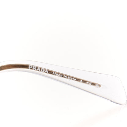 Prada Metal Symbole Triangle Logo Sunglasses SPR A51 Gold Blue 5 of 8
