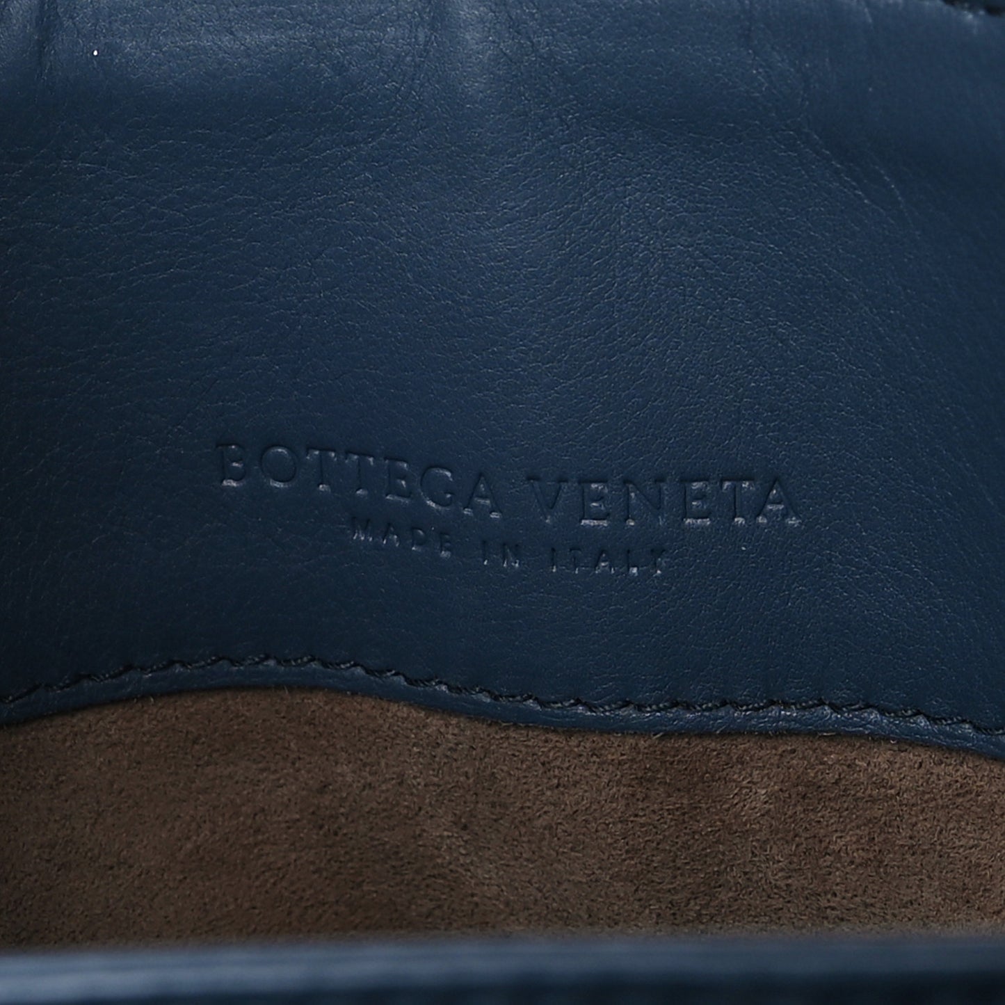 Nappa Intrecciato Stitched Small Olimpia Shoulder Bag Blue