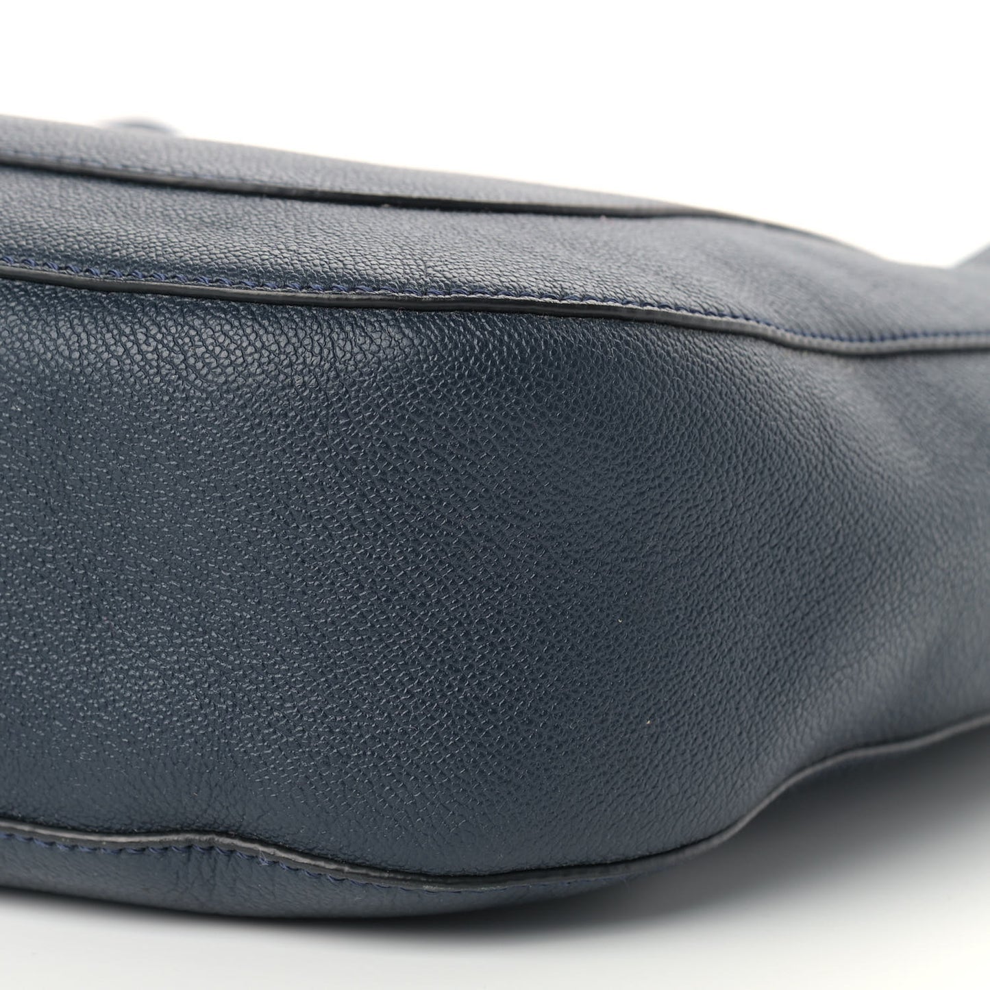 Grainy Calfskin Small Elmstone Hobo Navy