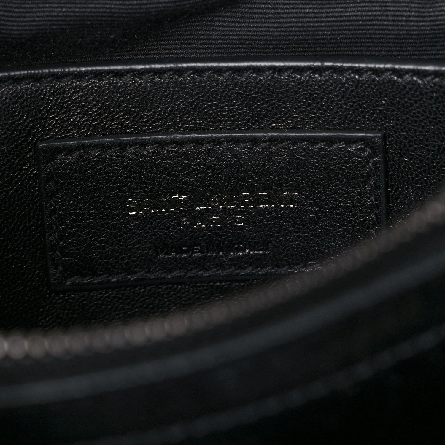 Saint Laurent Sheepskin Matelasse Chevron Monogram Medium College Bag Black 7 of 12